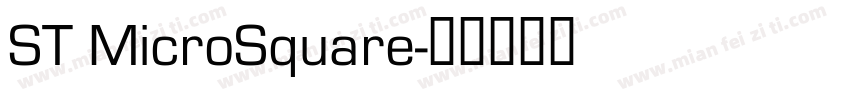 ST MicroSquare字体转换
